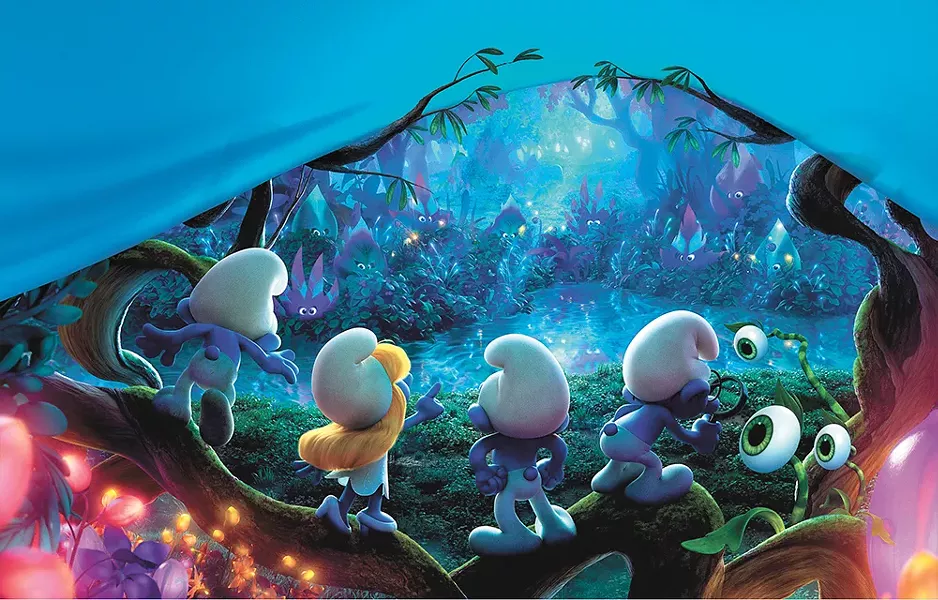 Smurfette takes the lead, but the movie misfires.