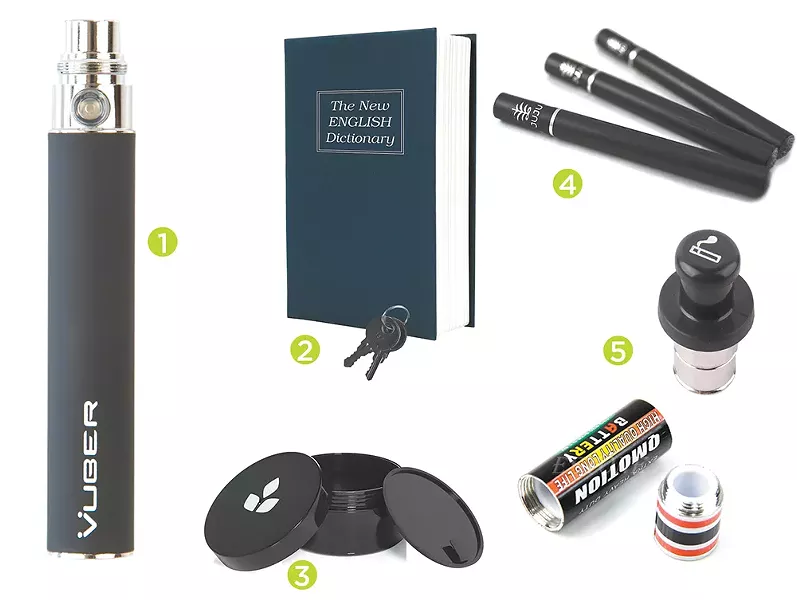 Tools of the discrete cannabis fan.