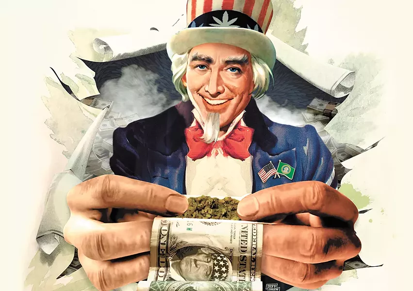 To pay, or not to pay your taxes — that's the million-dollar question. - JEFF DREW ILLUSTRATION