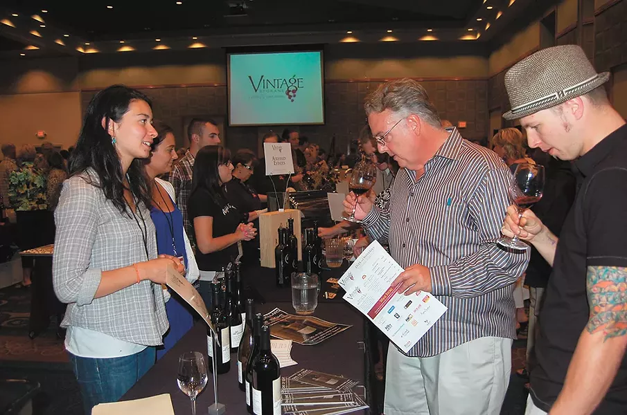 Sample wines at Vintage Spokane July 23 at the Davenport Grand Hotel.