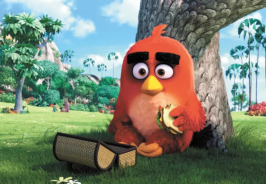Watch Angry Birds for free on the big screen at the Garland Theater.