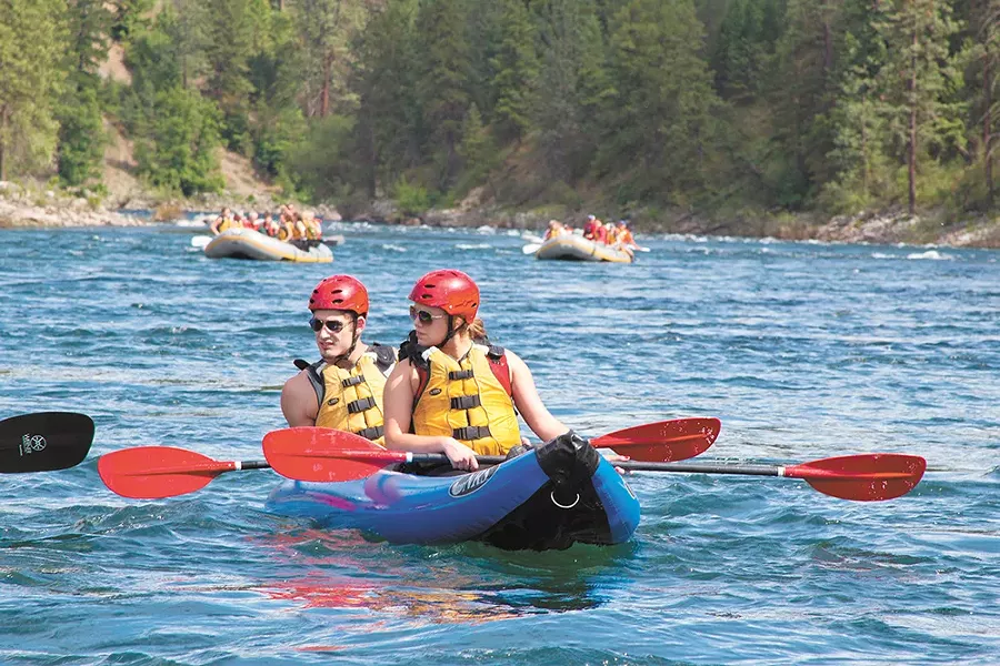 Catch a ride with FLOW Adventures.