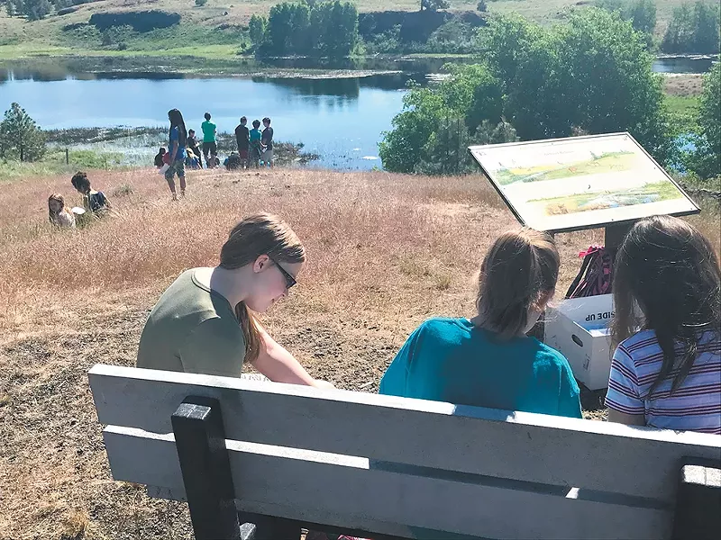 West Valley Outdoor Learning Center includes a sanctuary for rescued birds of prey.