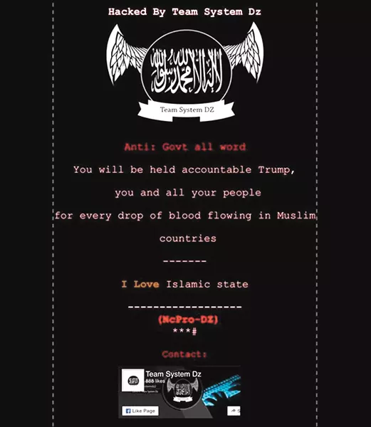 Hackers hit government websites in Idaho, among other places, with messages in support of the Islamic State.