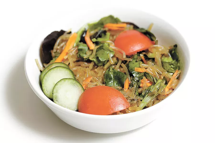Order Ephata Café's Korean noodle salad with japchae noodles. - YOUNG KWAK