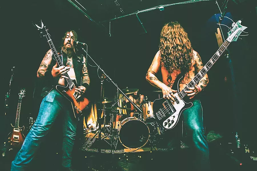 Wounded Giant brings long hair and louder guitars to town next week. - ZACK BISHOP
