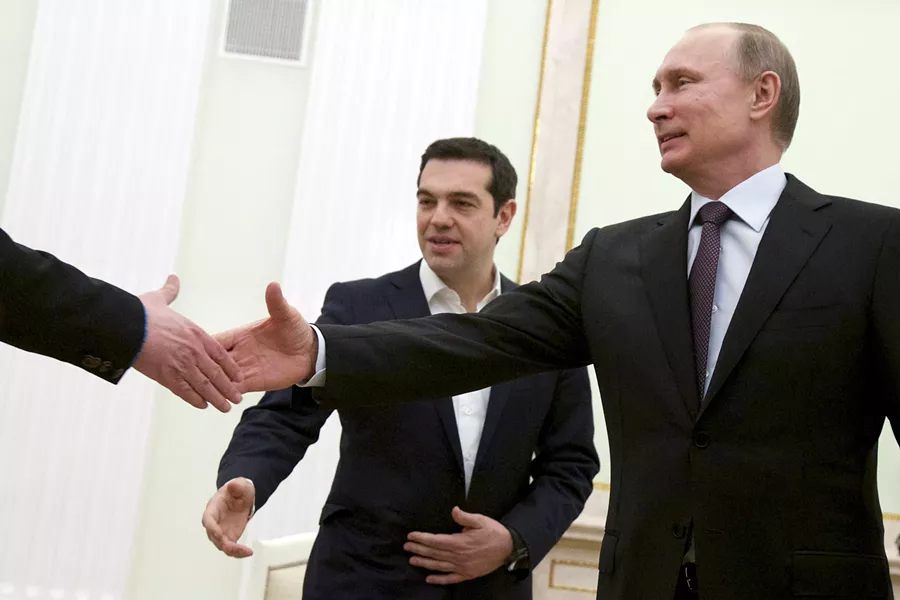 Russian President Vladimir Putin, right - ALEXANDER ZEMLIANICHENKO/POOL VIA THE NEW YORK TIMES