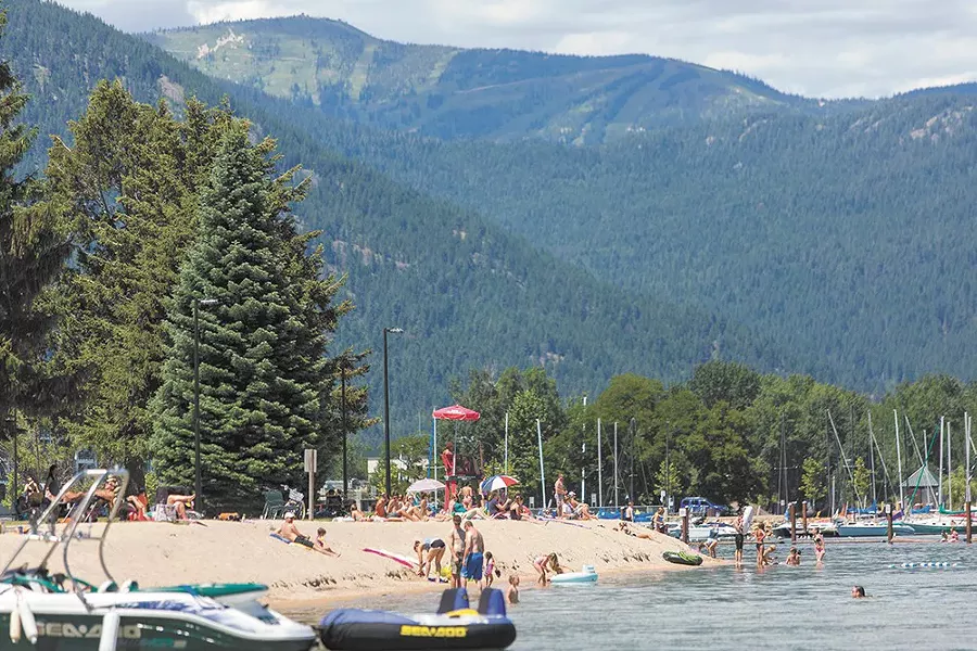 City Beach in Sandpoint