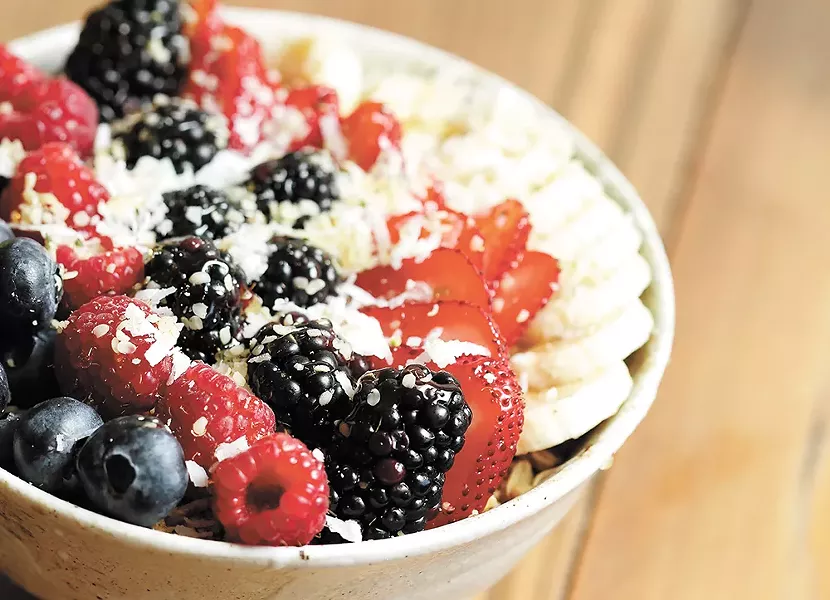 Wellness Bar's "bomb.com" açaí bowl. - YOUNG KWAK