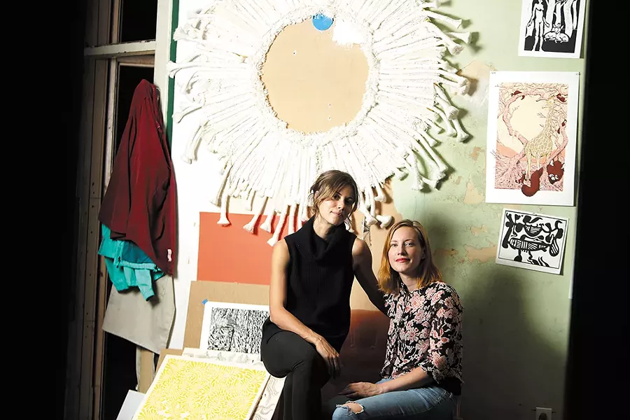 Co-founders of the Richmond Art Collective, Anne-Claire Mitchell (left) and Rebecca Chadwell. - YOUNG KWAK