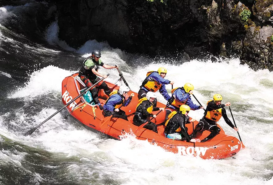 ROW Adventures leads a boat down the Lochsa River. - STEVE BLY