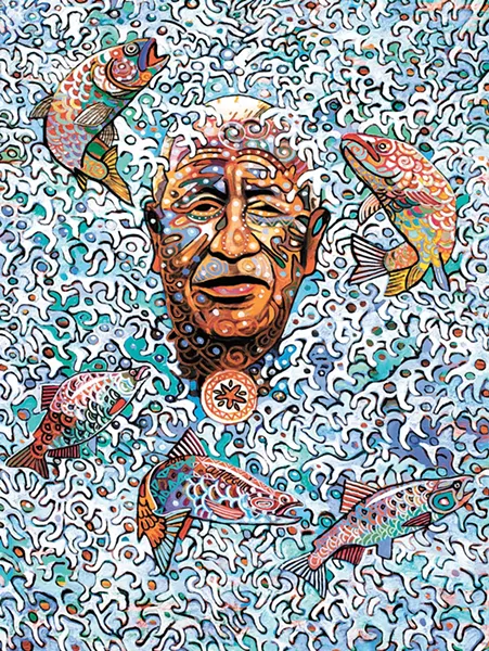 Alfredo Arreguín's work delivers incredibly vivid colors.