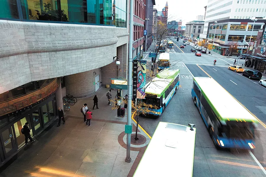 Public buses vs. free speech. - YOUNG KWAK