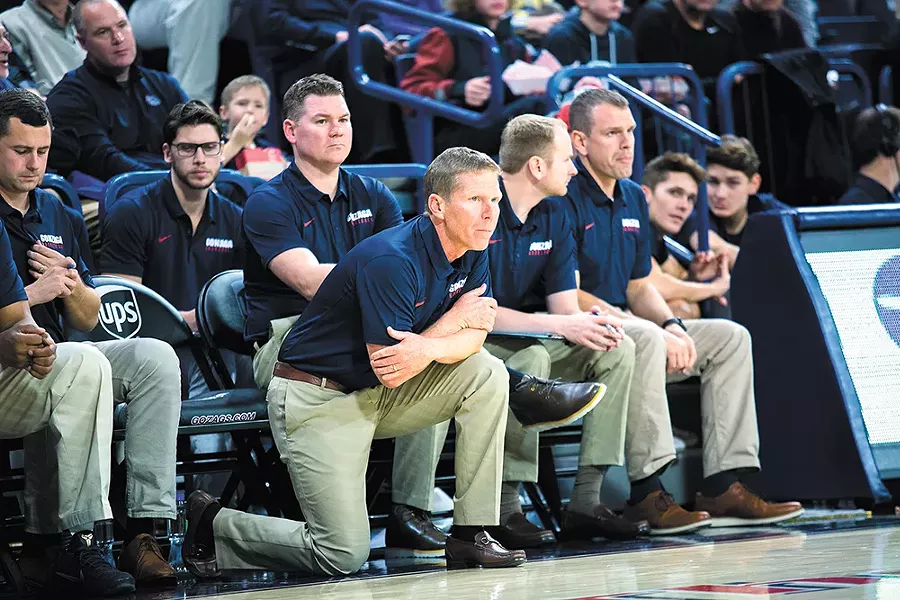 Gonzaga coach Mark Few is reloading his roster once again. - LIBBY KAMROWSKI