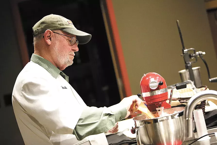 Richard Hodge at work, making something delicious. - YOUNG KWAK