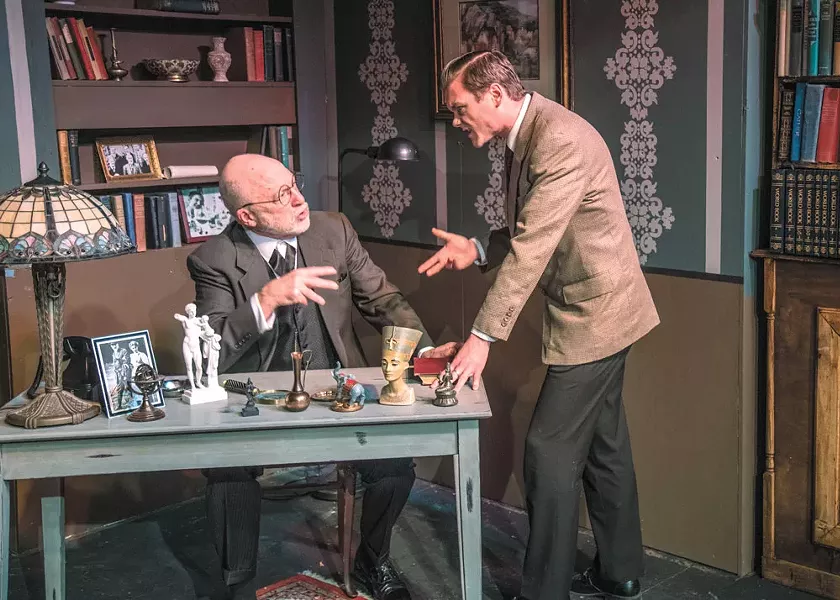 J.P. O'Shaughnessy as Sigmund Freud and Dalin Tipton as C.S. Lewis. - LARRY WOOLEY PHOTO