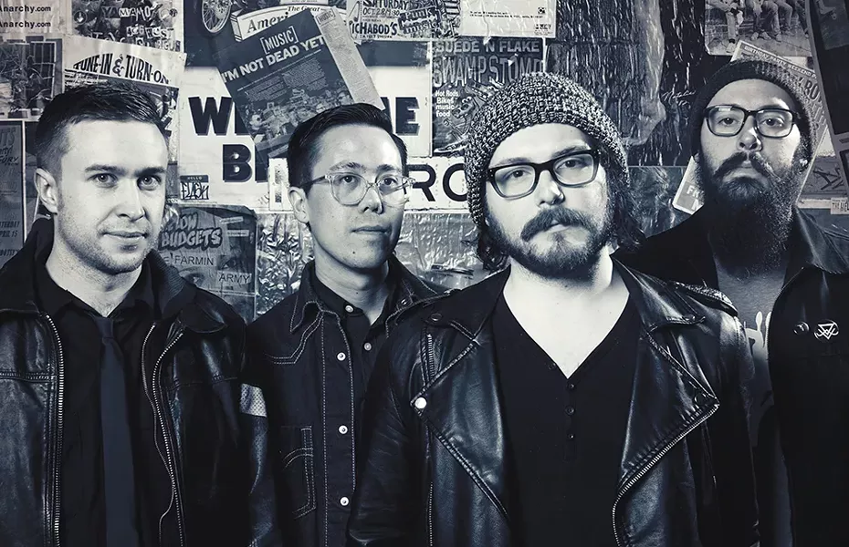 Vaughn Wood (second from right) fronts Von the Baptist. - BRYCE NEUSSE