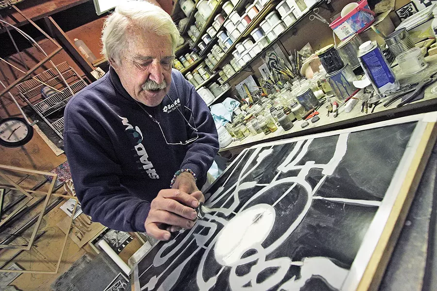 Harold Balazs his studio in 2008. - YOUNG KWAK