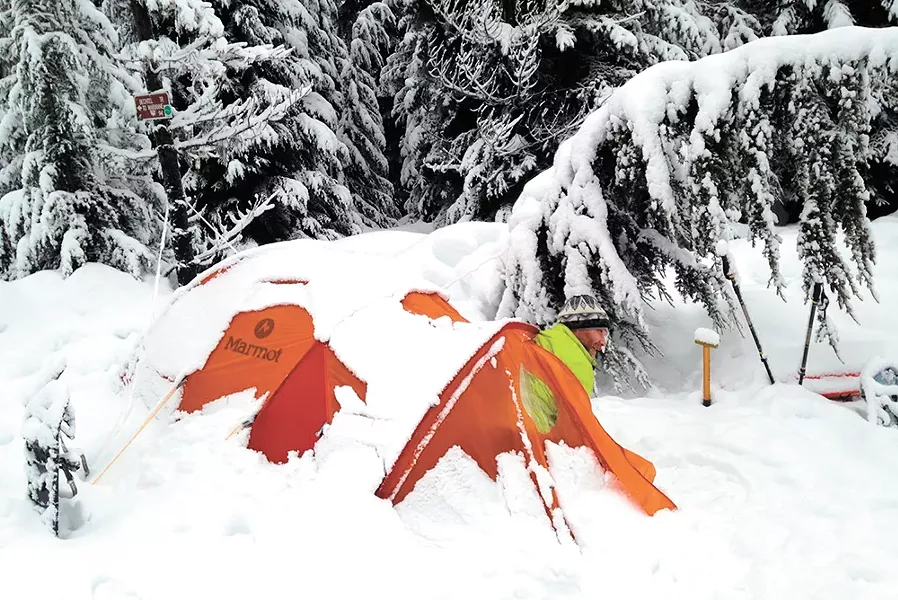The Marmot Midgard 2 tent is recommended for winter use.