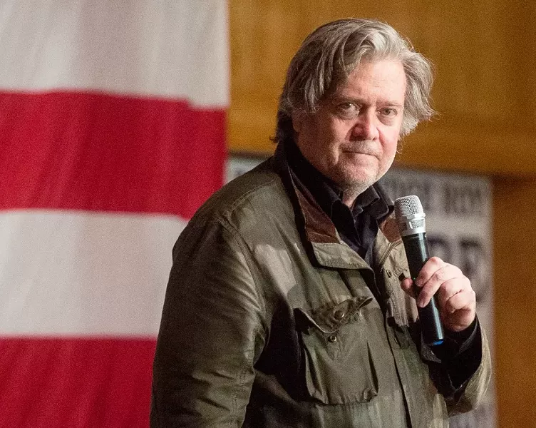 Steve Bannon - EMILY KASK/THE NEW YORK TIMES