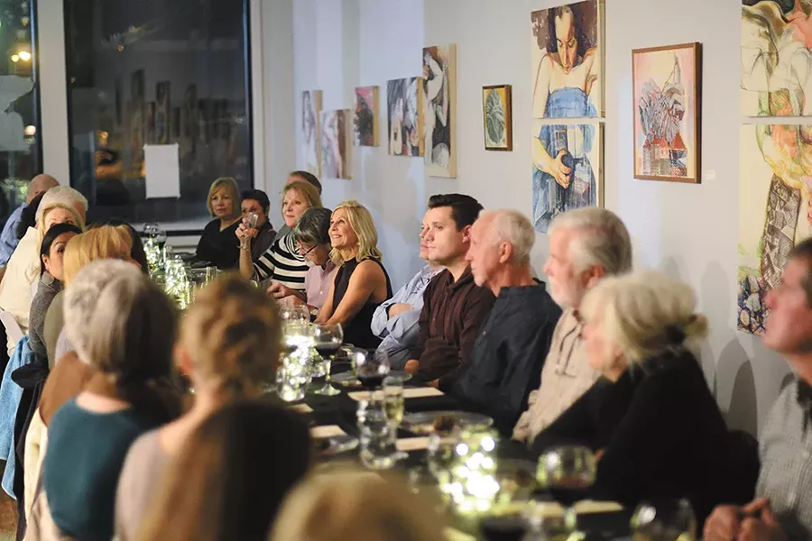 Guests of the series' first dinner enjoyed a squash-themed menu by Chef Adam Hegsted. - BRADLEY MARKS