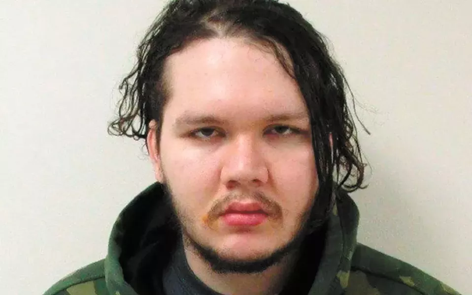 A prison mug shot of Anthony Garver, who's accused of torturing and killing a 20-year-old woman in 2013.