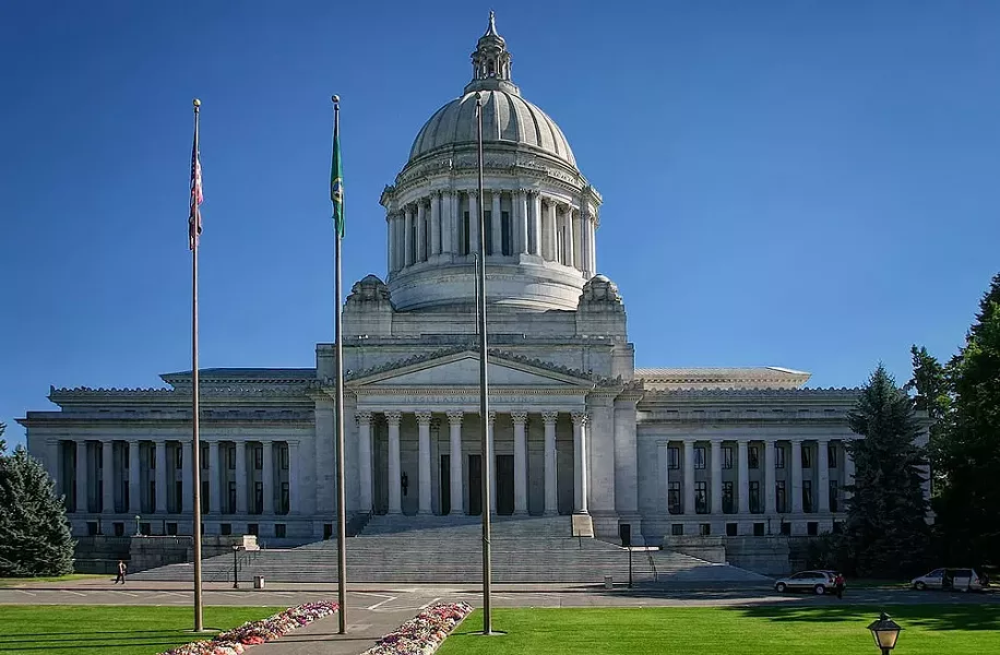 The Washington capitol building