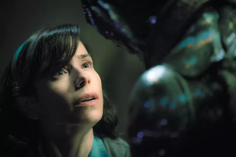 Oscar nominee Sally Hawkins plays a woman whose love has gills in The Shape of Water, a twisted fable from the director of Pan's Labyrinth.