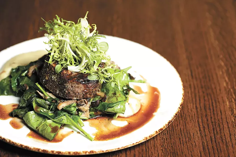 The filet mignon is another reimagined entrée. - YOUNG KWAK