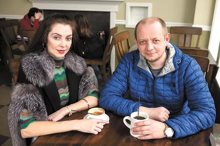 Iryna and Igor Anisimov opened Cedar Coffee in November. - HECTOR AIZON