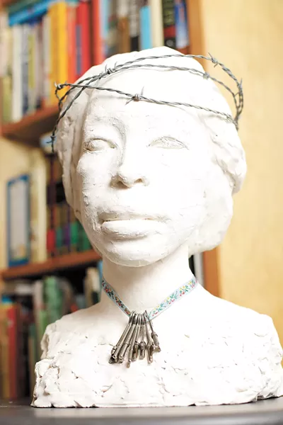 Kalapács Madonna is part of her Unwanted Journeys show. - YOUNG KWAK