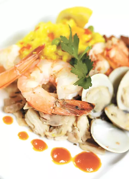 Seafood paella from Barrel Steak & Seafood