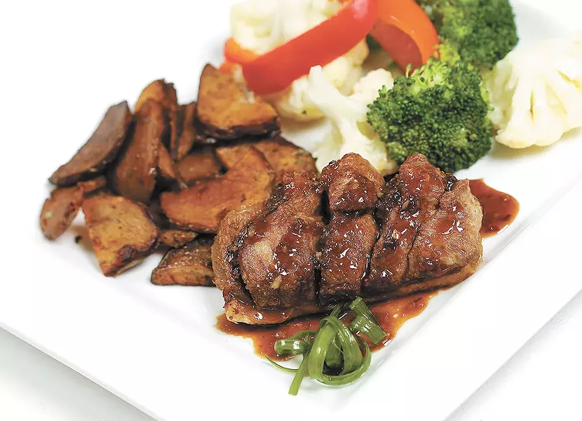 Steelhead's Thai glazed duck breast