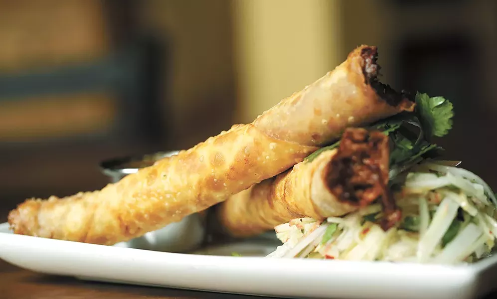 Spicy Korean pork taquitos