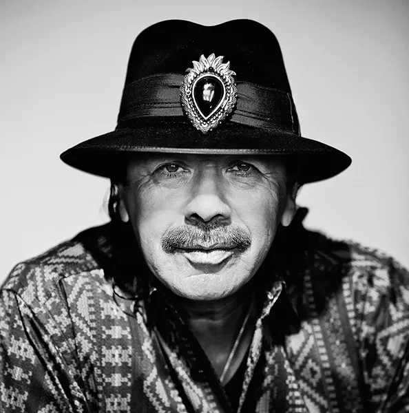 Carlos Santana, one of the most influential guitarists of all time, will perform at the Arena on Sunday night. - RUBEN MARTIN PHOTO