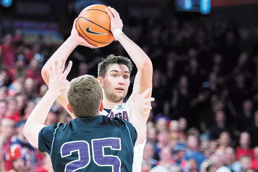 "Once you get through one year, it's way easier," says Killian Tillie, who came from France to play in Spokane. - LIBBY KAMROWSKI PHOTO