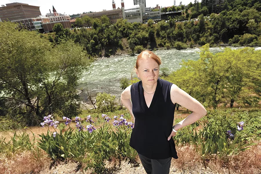 Suzan Entwistle believes the public should call for the resignation of Spokane County's medical examiners. - YOUNG KWAK
