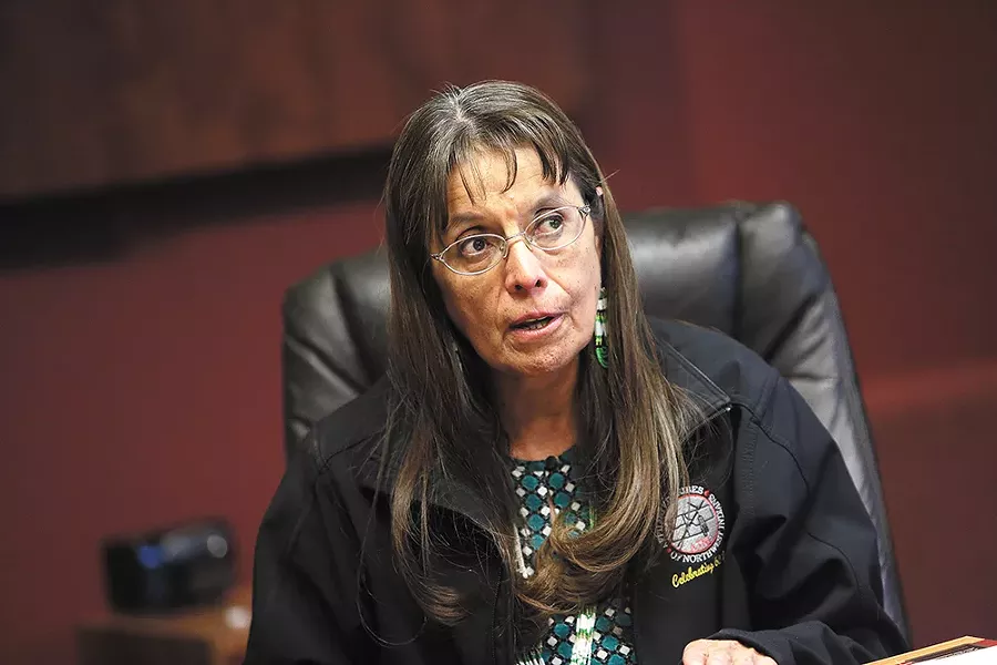 Spokane Tribal Chairwoman Carol Evans: "The Spokane Tribe has, in our opinion, not been properly compensated." - YOUNG KWAK