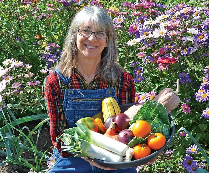 From mining engineer to food engineer: Anita Eccles in the garden.