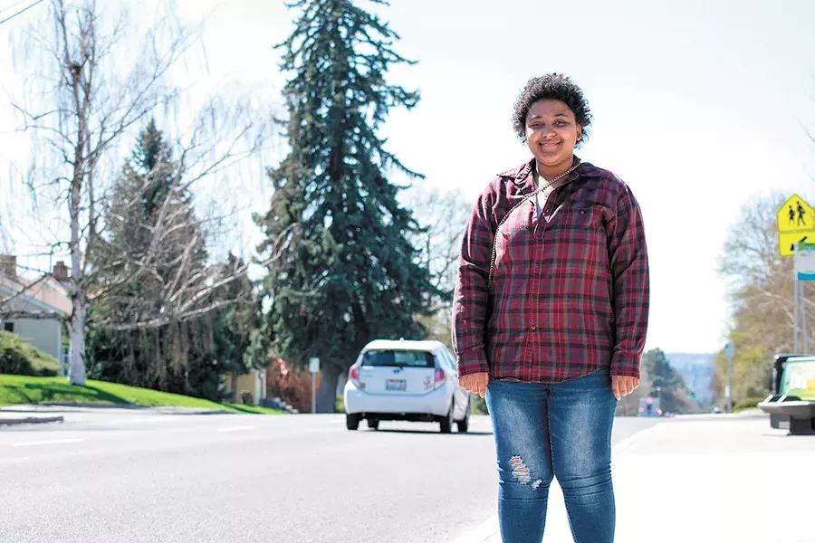 Jaeda Claybrooks, 17, has found a home and is now ready to graduate. - WILSON CRISCIONE PHOTO