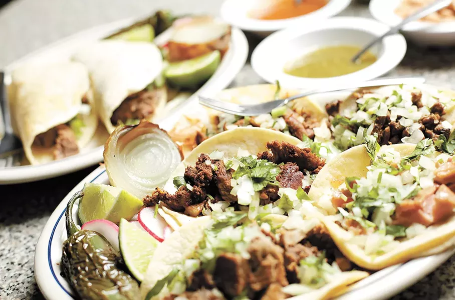 Street tacos are $1.50 or $2.50 on Tuesdays at La Michoacana. - YOUNG KWAK