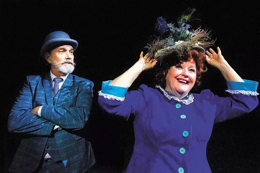 Robbi Starneg (right) as Dolly Levi and Thomas Heppler as Horace Vandergelder. - JEFF FERGUSON PHOTO