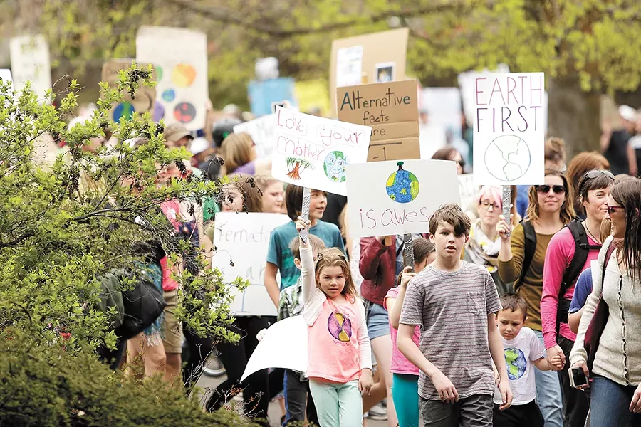 The 2017 March for Science in Spokane. - YOUNG KWAK