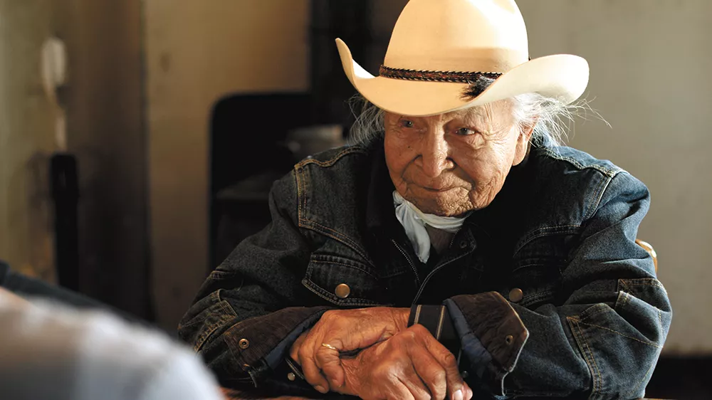 The late Dave Bald Eagle stars in Neither Wolf Nor Dog.