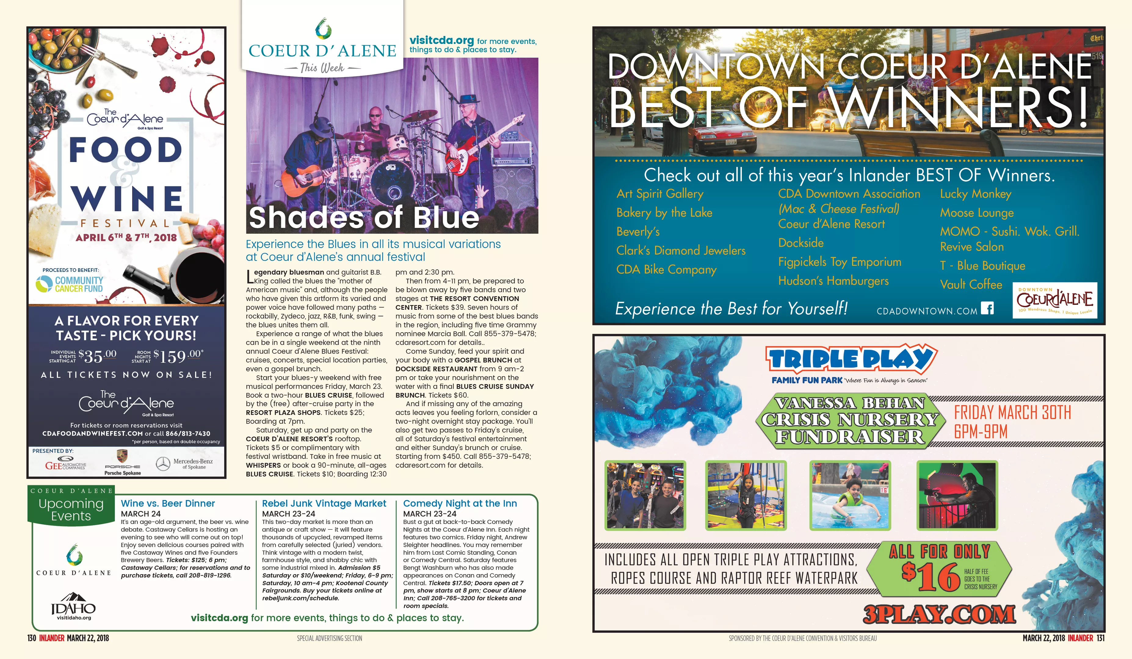 Shades Of Blue Coeur D Alene Pages Spokane The Pacific