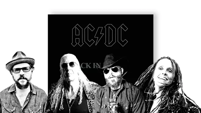 FROM LEFT: Drive-By Truckers' Patterson Hood, Dee Snider, Supersuckers' Eddie Spaghetti, Hell's Belles' Adrian Connor.