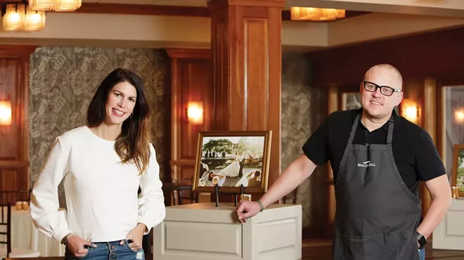 Beacon Hill Catering & Events co-owner Ellie Aaro, left, leads an effort to feed families while supporting the hard-hit hospitality industry. She's pictured with Beacon Hill Executive Chef Ryan Jordan.