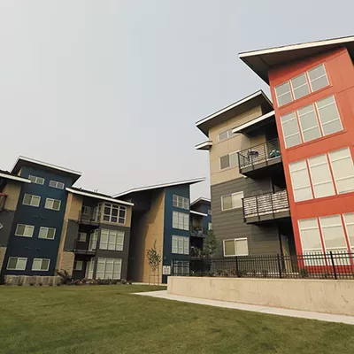 A large, new apartment development in Spokane Valley.