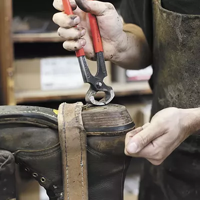 In a market awash in cheap footwear, Frank's Boots and Saad's Shoe Repair hope to remind the public not to give up on their shoes