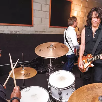 Paul Stanley of KISS (right) and Rock Camper Pistol Crockett